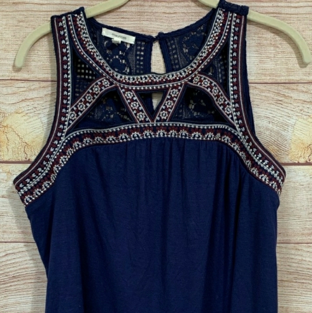 {Maurices} Navy sleeveless top